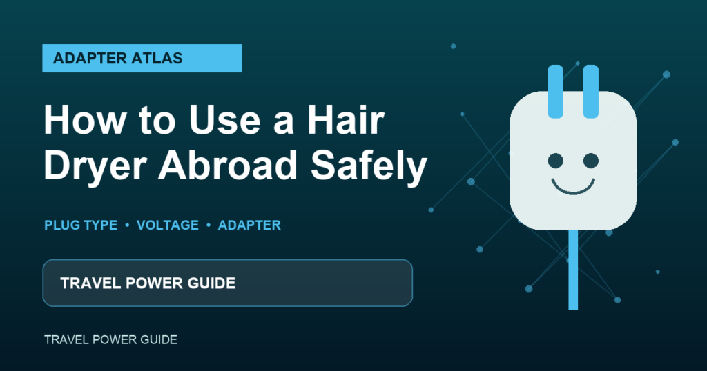 how to use a hair dryer abroad guide featured image