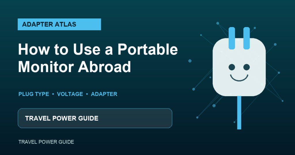 use a portable monitor abroad guide featured image